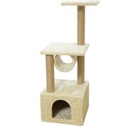 A&E Cage Co Ivory Retreat 40-Inch Cat Tree with Condo & Plush Tunnel