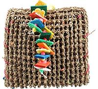 A&E CAGE COMPANY 001407 Happy beaks Vine Mat Forage Pouch Bird Toy Multi, Medium