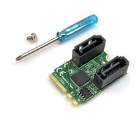 A+E To Double Port SATA3.0 Expansion Card ASM1061 WIFI For 2230 Adapter Card Module For PC Computer