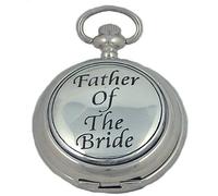 A E Williams 4856SK Father of The Bride Mens Mechanical Pocket Watch with Chain