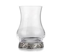 A E Williams Highland Cow Whisky Tasting Glass Set with Pewter Base | Heavy Bottom Design | Large Dram Glasses for Perfect Party Gift