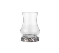 A E Williams Stag Whisky Tasting Glass Set with Pewter Base | Heavy Bottom Design | Large Dram Glasses for Perfect Party Gift