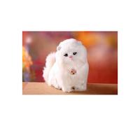 (A) Electronic Plush Cats Lovely Robot Animal Toy Cute Stuff Electric Cat Meowing Soft Kids Pet Model Decoration Doll For Kids Gift