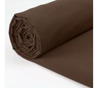 A-Express 100% Cotton Fabric - 60 Inch 150cm Wide - Plain Cotton Fabric by The Metre - Ideal for Quilting, Sewing, Dressmaking, Curtain Linings, Totes, Bedding, Pillowcases - Coffee Sample