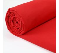 A-Express 100% Cotton Fabric - 60 Inch 150cm Wide - Plain Cotton Fabric by The Metre - Ideal for Quilting, Sewing, Dressmaking, Curtain Linings, Totes, Bedding, Pillowcases - Red Sample