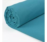 A-Express 100% Cotton Fabric - 60 Inch 150cm Wide - Plain Cotton Fabric by The Metre - Ideal for Quilting, Sewing, Dressmaking, Curtain Linings, Totes, Bedding, Pillowcases - Teal 5 Metres