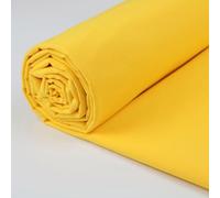 A-Express 100% Cotton Fabric - 60 Inch 150cm Wide - Plain Cotton Fabric by The Metre - Ideal for Quilting, Sewing, Dressmaking, Curtain Linings, Totes, Bedding, Pillowcases - Yellow Sample