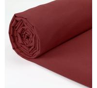 A-Express 100% Cotton Fabric - 60 Inch 150cm Wide - Plain Cotton Fabric by The Metre - Ideal for Quilting, Sewing, Dressmaking, Curtain Linings, Totes, Bedding, Pillowcases - Maroon 5 Metres