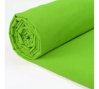 A-Express 100% Cotton Fabric - 60 Inch 150cm Wide - Plain Cotton Fabric by The Metre - Ideal for Quilting, Sewing, Dressmaking, Curtain Linings, Totes, Bedding, Pillowcases - Lime Green 5 Metres