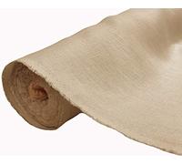 A-Express 100% Linen Fabric Natural Pure Soft Material Vintage Dressmaking Fashion Flax Bag 140cm Wide