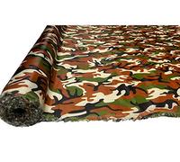 A-Express Camo Ripstop Waterproof Fabric Material 4oz Rip Stop Army Pattern Camouflage 150cm Wide - 2 Meters 200cm x 150cm Olive Jungle