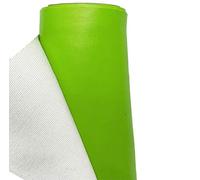 A-Express Faux Leather Fabric Leatherette Vinyl Waterproof Leathercloth Material Clothing Dressmaking Upholstery - 2 Meters 200cm x 140cm Lime Green