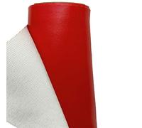 A-Express Faux Leather Fabric Leatherette Vinyl Waterproof Leathercloth Material Clothing Dressmaking Upholstery - 2 Meters 200cm x 140cm Red