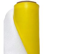 A-Express Faux Leather Fabric Leatherette Vinyl Waterproof Leathercloth Material Clothing Dressmaking Upholstery - 2 Meters 200cm x 140cm Lemon