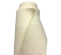A-Express Grained Faux Leather Fabric Waterproof Heavy Duty Leatherette Vinyl Leathercloth Upholstery Textured Material - Cream Sample 15cm x 15cm
