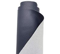 A-Express Grained Faux Leather Fabric Waterproof Heavy Duty Leatherette Vinyl Leathercloth Upholstery Textured Material - Navy Blue 5 Metres 500cm x 140cm