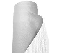 A-Express Grained Faux Leather Fabric Waterproof Heavy Duty Leatherette Vinyl Leathercloth Upholstery Textured Material - Light Slate Sample 15cm x 15cm
