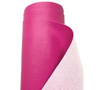 A-Express Grained Faux Leather Fabric Waterproof Heavy Duty Leatherette Vinyl Leathercloth Upholstery Textured Material - Pink 2 Metres 200cm x 140cm