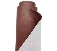 A-Express Grained Faux Leather Fabric Waterproof Heavy Duty Leatherette Vinyl Leathercloth Upholstery Textured Material - Brown 5 Metres 500cm x 140cm