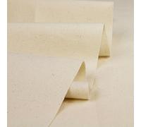 A-Express Natural Calico Fabric - Unbleached 100% Cotton by The Metre - 230 GSM Heavy Weight - 150cm 60" Inch Wide for Craft, Sewing, Quilting, Embroidery, Linings, DIY Projects & Totes (5 Metres)