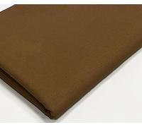 A-Express Plain Cotton Fabric - 60 Inches 150cm Extra Wide Per Metre - 150 GSM Viscose Material - for Clothing, Quilting, Curtain Lining, Sheeting, Costume, Dress, Bedding - Light Brown 5 Meters