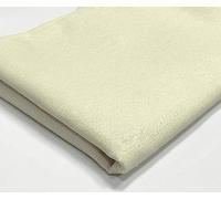 A-Express Plain Cotton Fabric - 60 Inches 150cm Extra Wide Per Metre - 150 GSM Viscose Material - for Clothing, Quilting, Curtain Lining, Sheeting, Costume, Dress, Bedding - Light Cream 2 Meters