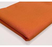 A-Express Plain Cotton Fabric - 60 Inches 150cm Extra Wide Per Metre - 150 GSM Viscose Material - for Clothing, Quilting, Curtain Lining, Sheeting, Costume, Dress, Bedding - Orange Half Meter