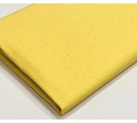 A-Express Plain Cotton Fabric - 60 Inches 150cm Extra Wide Per Metre - 150 GSM Viscose Material - for Clothing, Quilting, Curtain Lining, Sheeting, Costume, Dress, Bedding - Yellow 1 Meter