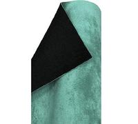 A-Express Plain Soft Plush Velvet Fabric Upholstery Dressmaking Curtain Blind Cushion Velour Material - Turquoise Sample 15cm x 15cm