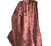 A-Express Premium Glitz Soft Crushed Velvet Fabric Material Curtains Cushion Dressmaking Upholstery 140cm Wide with Backing - 2 Meters 200cm x 140cm Rose Gold