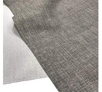 A-Express Soft Plain Linen Look Fabric Curtains Bag Designer Clothing Material Dressmaking Upholstery 145cm Wide - 5 Meters 500cm x 145cm Stone Grey