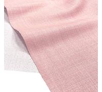 A-Express Soft Plain Linen Look Fabric Curtains Bag Designer Clothing Material Dressmaking Upholstery 145cm Wide - 1 Metre 100cm x 145cm Pink
