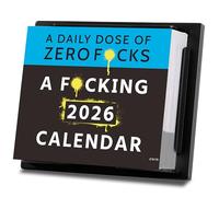 A F*cking 2026 Calendar - Funny 2026 Desk Calendar, Zero Daily Value, January - December 2026, 4.9" x 4.5", Funny 365 Daily Calendar, White Elephant Gag Gift for Adults
