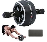 A.F.N.A.L AB Wheel Roller, Exercise Abdominal Wheel Fitness for Gym & Home, Work-out Strength-Training Equipment with Knee Pad, Black