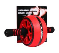 A.F.N.A.L AB Wheel Roller, Exercise Abdominal Wheel Fitness for Gym & Home, Work-out Strength-Training Equipment with Knee Pad, Red