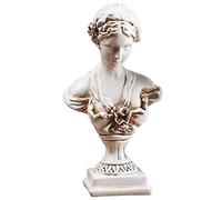 A.F.N.A.L Goddess Bust Statue Classical Tabletop Decoration Gift, Greek & Roman Mythology Indoor Decor for Home & Office, Replica Resin Minerva Sculpture Art, 8.7" H, Old Style