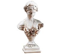 A.F.N.A.L Goddess Bust Statue Classical Tabletop Decoration Gift, Greek & Roman Mythology Indoor Decor for Home & Office, Replica Resin Minerva Sculpture Art, 8.7" H, Old Style