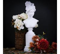A.F.N.A.L Goddess Bust Statue Classical Tabletop Decoration Gift, Greek & Roman Mythology Indoor Replica Resin Sculpture Art for Home & Office, 13.8" H