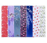 A.F.N.A.L Japanese Wind Chime Catcher Tassels Random 5 PVC Cards, Accessories for Japanese Cast Iron Wind Chimes, 1.6" x 7.9"