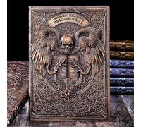 A.F.N.A.L Unlined Journal - Death & Angel Bronze 3D-Embossed Art Pattern, Hardcover Notebook Gift A5 Blank Sketchbook Notepad, 8.4" x 5.7" (100 Sheets, 200 Pages)
