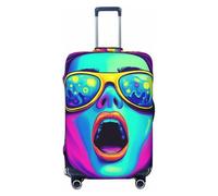A Fantastic Woman with Spiraling Hair Elastic Travel Luggage Cover Suitcase Protector, Print Suitcase Baggage Cover Anti-Scratch
