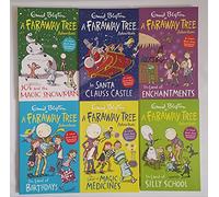 A Faraway Tree Adventures 6 Color Stories Books Collection Set by Enid Blyton Paperback Age 7-9 The Land of Silly School The Land of Magic Medicines The Land of Birthdays