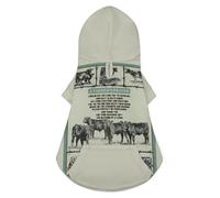 A Farmers Cows Pet Hoodie, Suitable for Small Dogs and Cats Pet Winter Coat