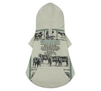 A Farmers Cows Pet Hoodie, Suitable for Small Dogs and Cats Pet Winter Coat