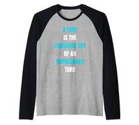 A Fart is Lonesome Cry Funny Saying Flatulence Raglan Baseball Tee