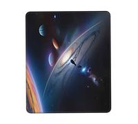 A Fascinating Universe Anti-wear Stitching, Textured Waterproof Computer Mouse pad with Anti-Slip Rubber Base, Suitable for laptops, Office and Home Gaming Mouse Pads. 7.9 x 9.5 in