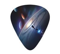 A fascinating universe Guitar picks, thin, medium, heavy, 12 pieces, suitable for guitar, bass, electric guitar, ukulele, wear-resistant guitar picks,