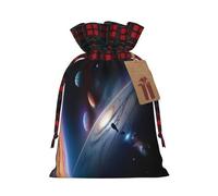 A Fascinating Universe Holiday Printed Drawstring Pouch S For Party, Wedding, And Festival, Lightweight Polyester