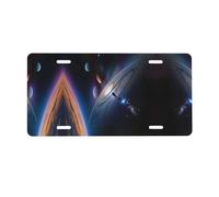A fascinating universe License Plate for Front of Car â€“ Personalized Aluminum Car Tags â€“ 6â€ x 12â€ Universal Fit.