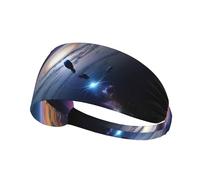 A Fascinating Universe Print Sports Headband Women Men, Sweat Band Breathable Workout Sweatband for Running Yoga Gym